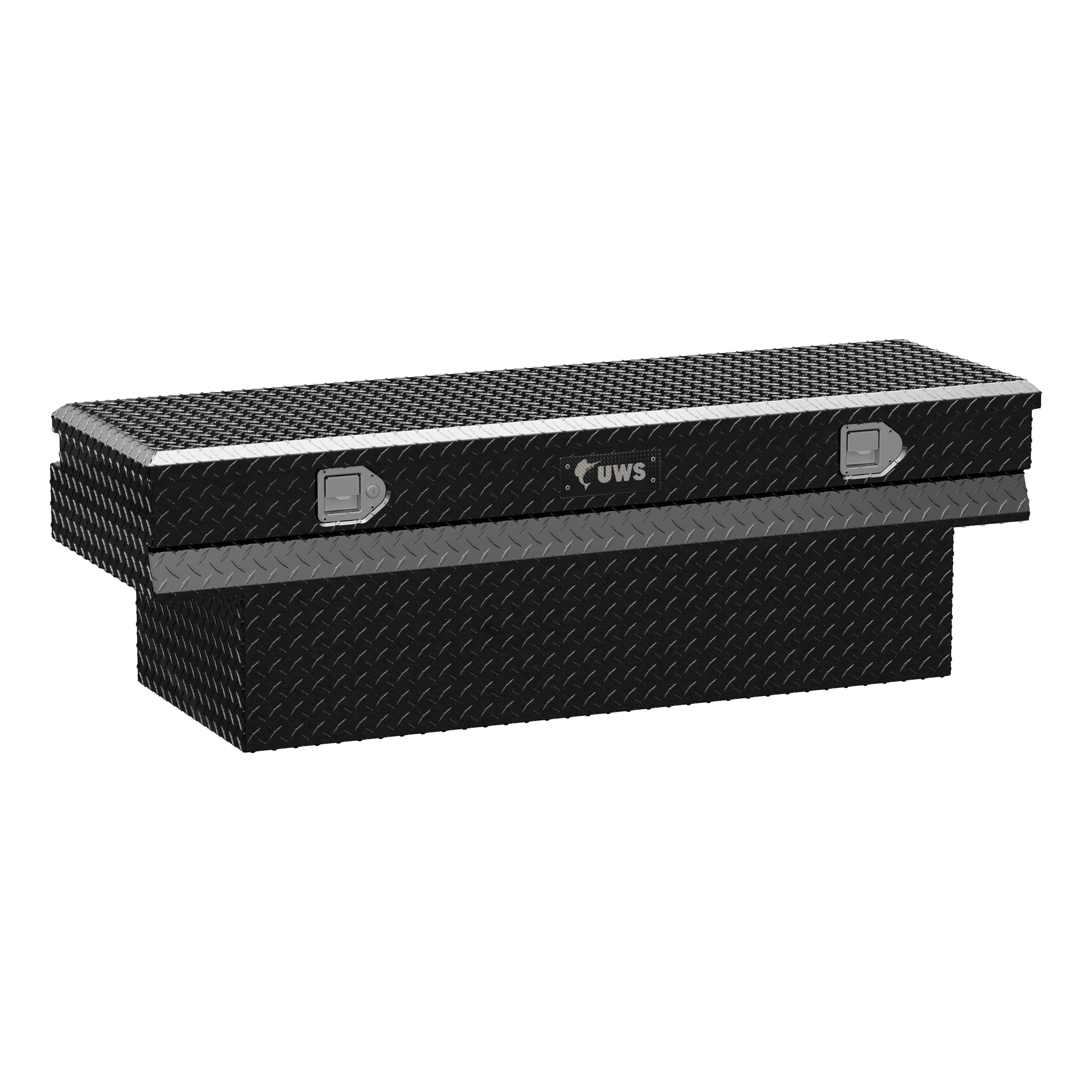 UWS, 60in. Notched Utility Chest Box, Width 59.875 in, Material Aluminum, Color Finish Gloss Black, Model# EC20342